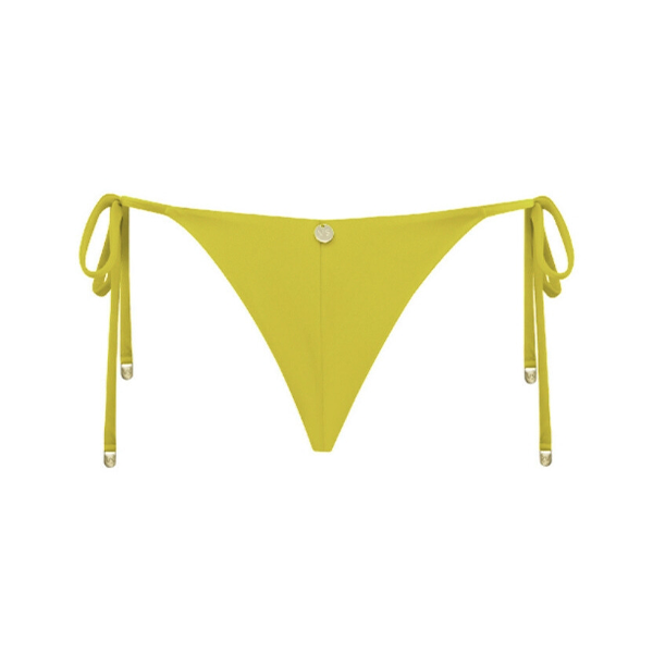 Calcinha de Amarrar Tradicional Amarelo Manteiga