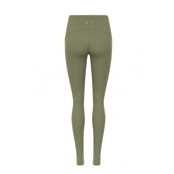 Calça Legging Com Recortes Verde Cancún
