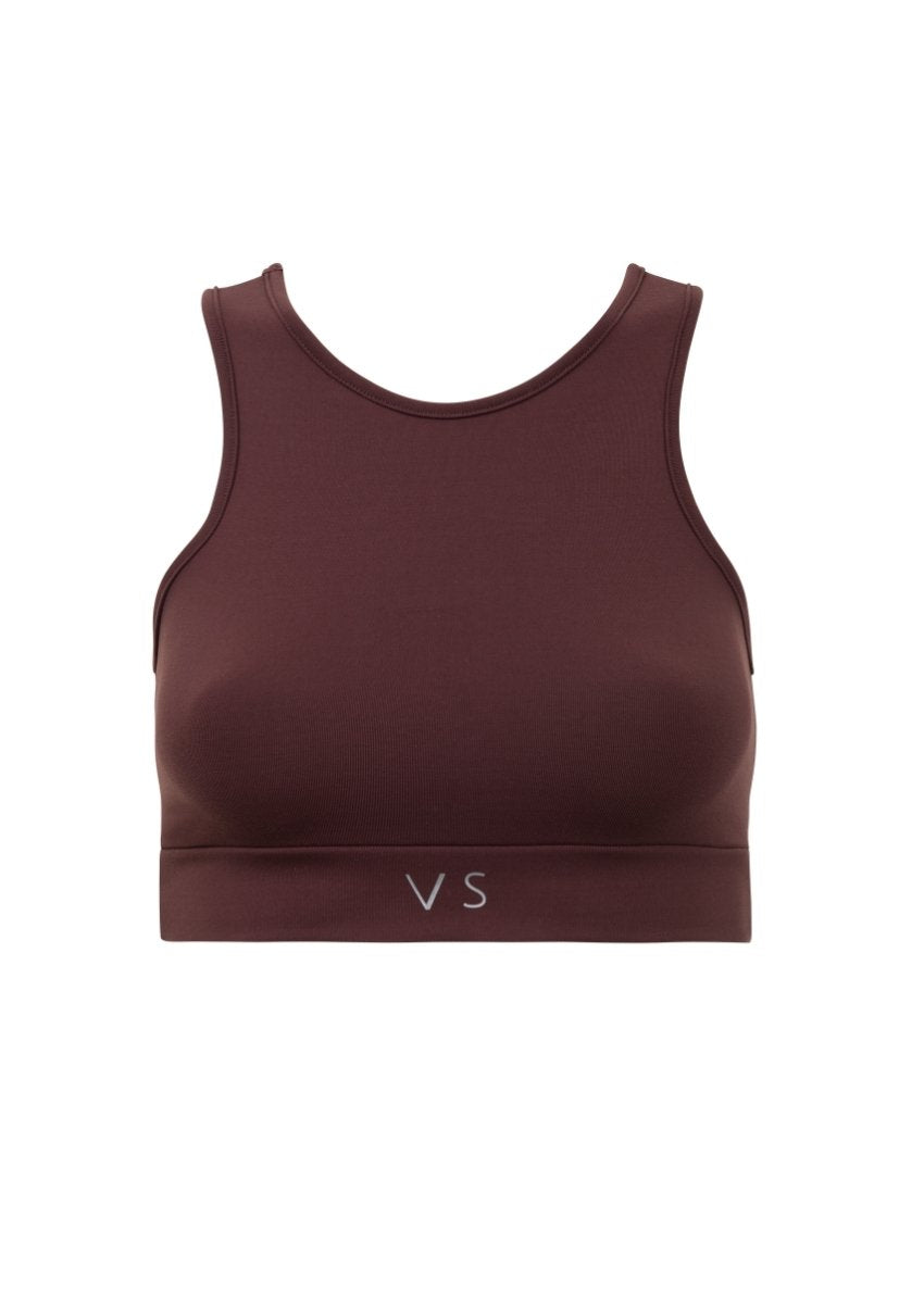 Top Costas Nadador Marrom