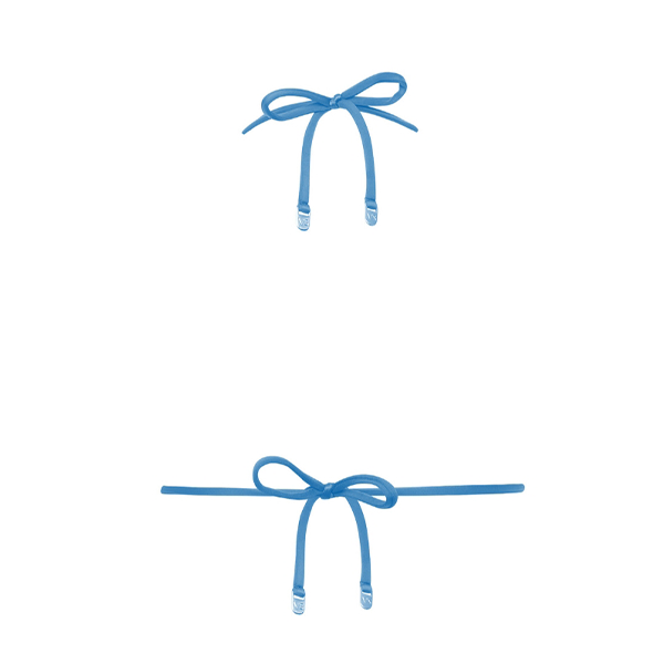 Top Cortininha Azul Celeste