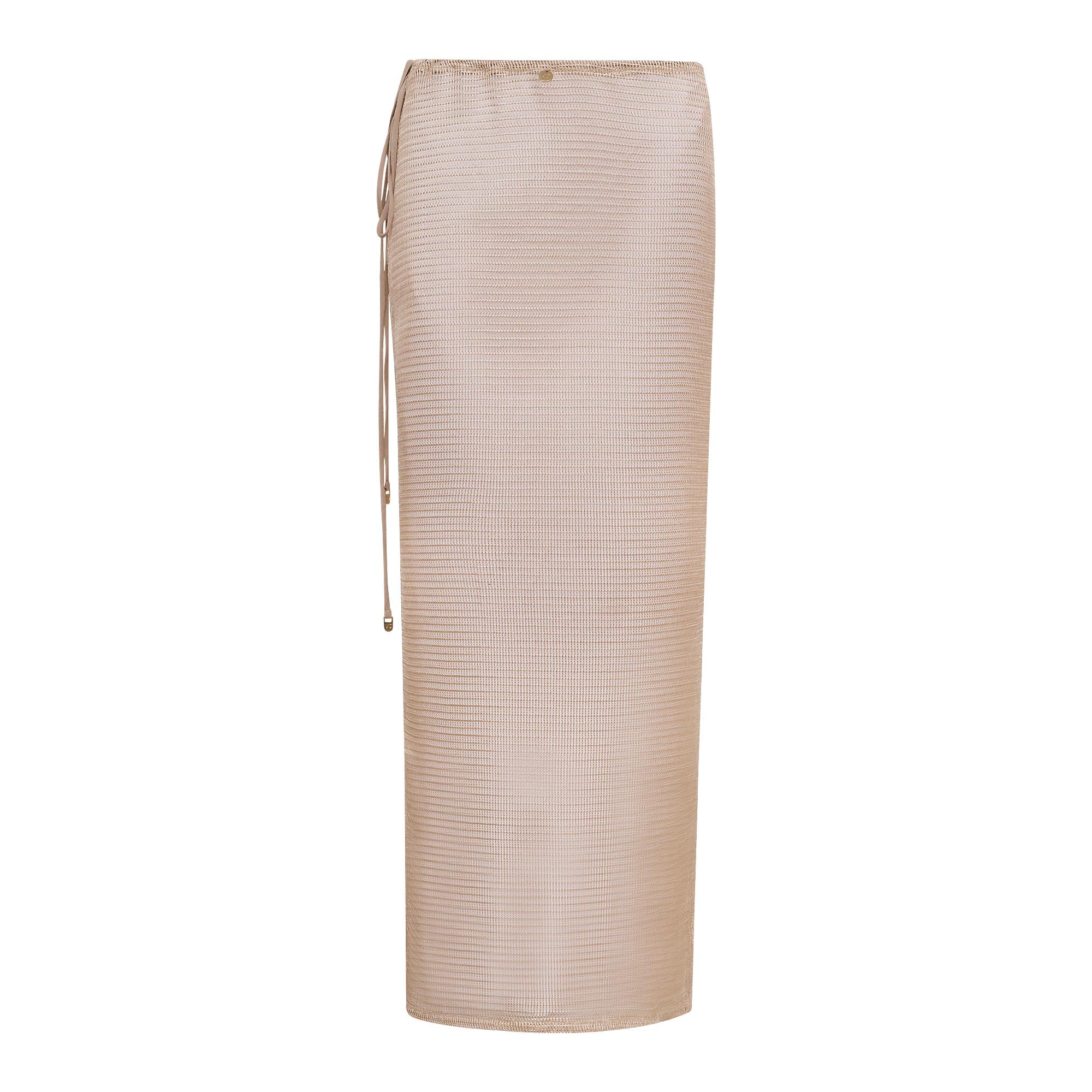 Vestido / Saia Em Tela Polana Pale Gold