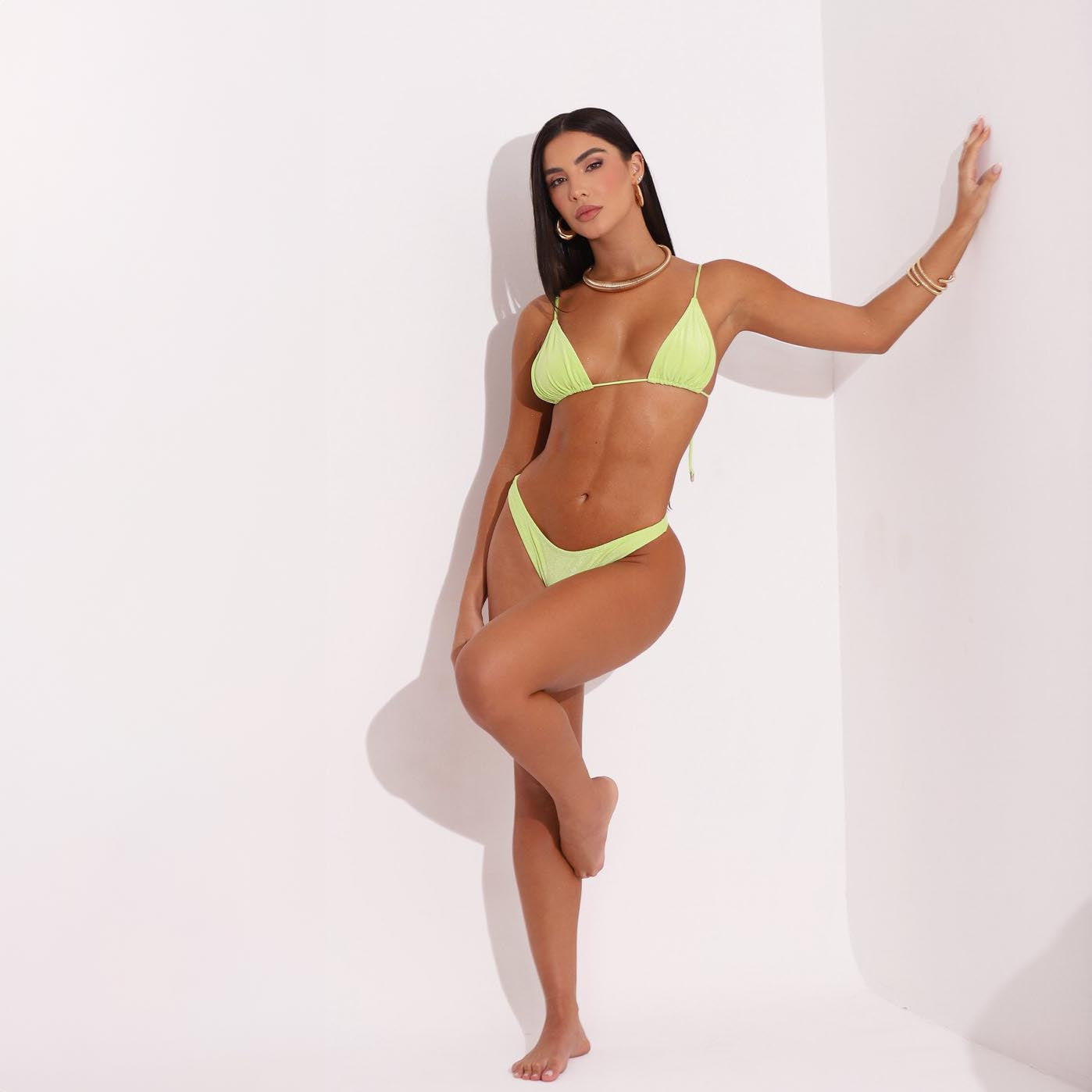 CALCINHA ASA DELTA MINI VERDE PERA - MALIBU