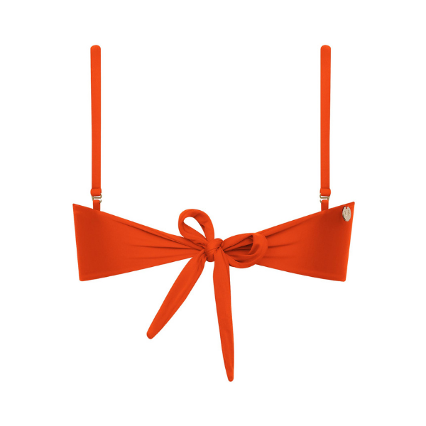 Top Com Colissê Frontal Tangerina