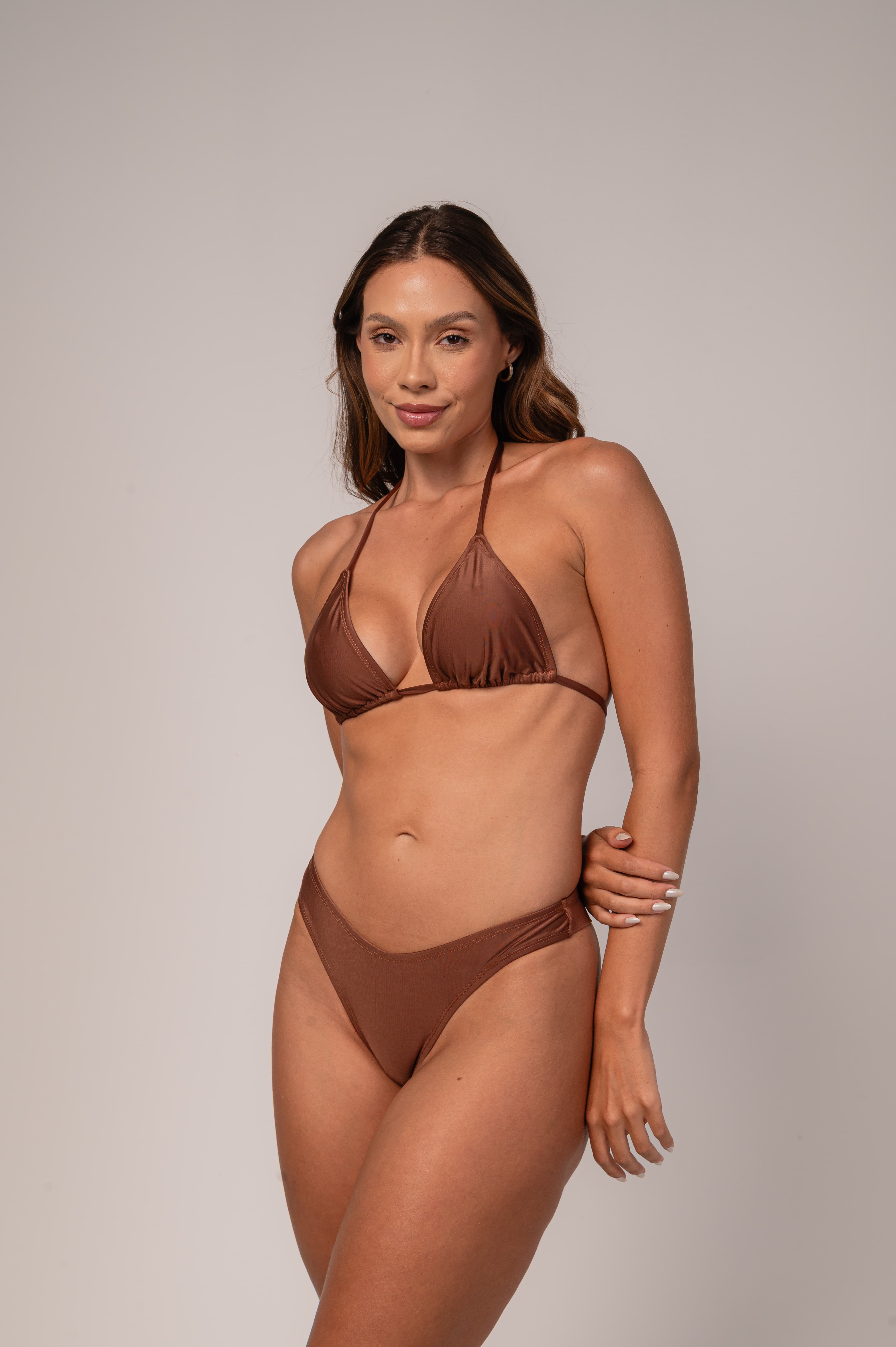 Calcinha Asa Delta Tradicional Marrom Capri