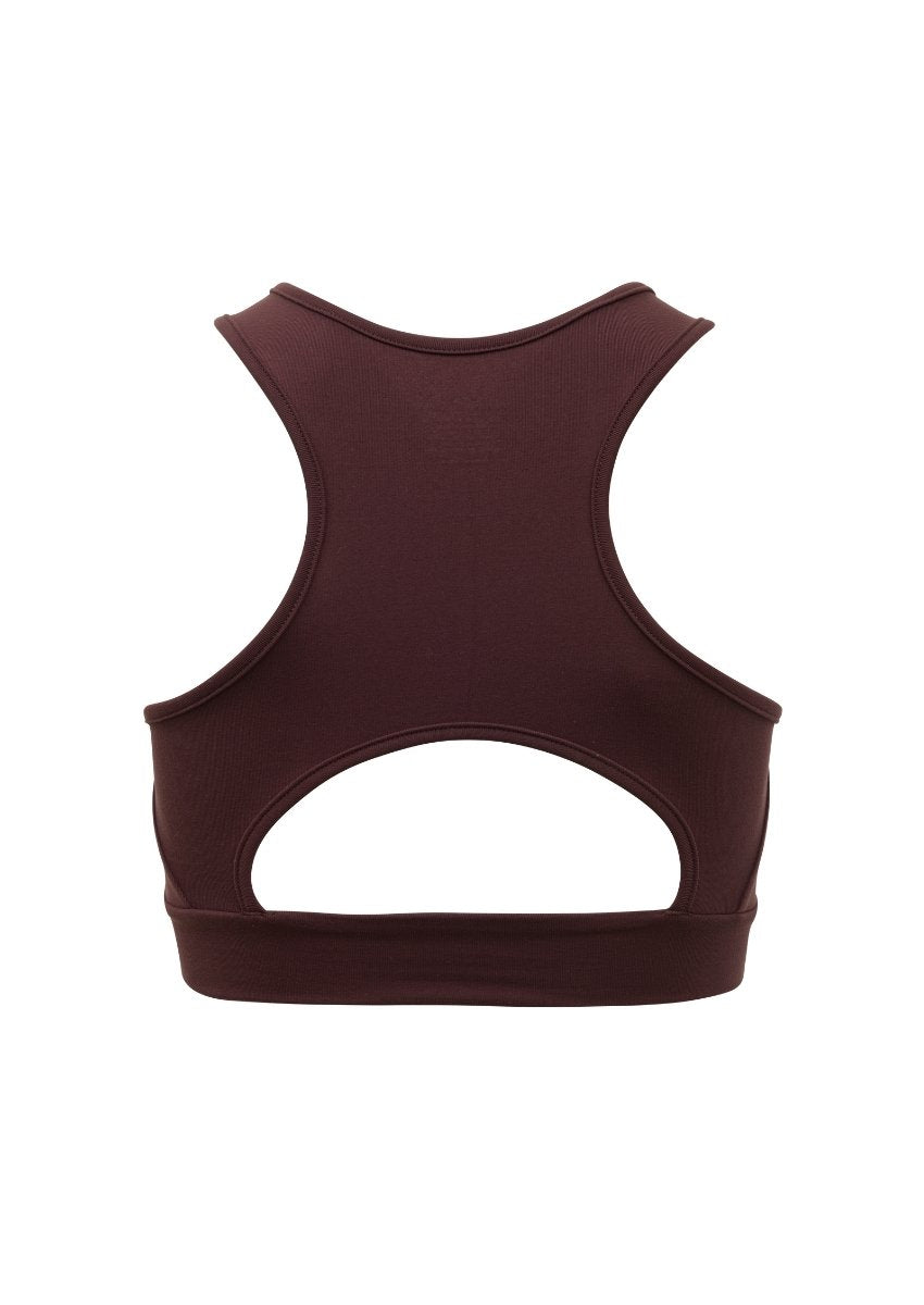 Top Costas Nadador Marrom