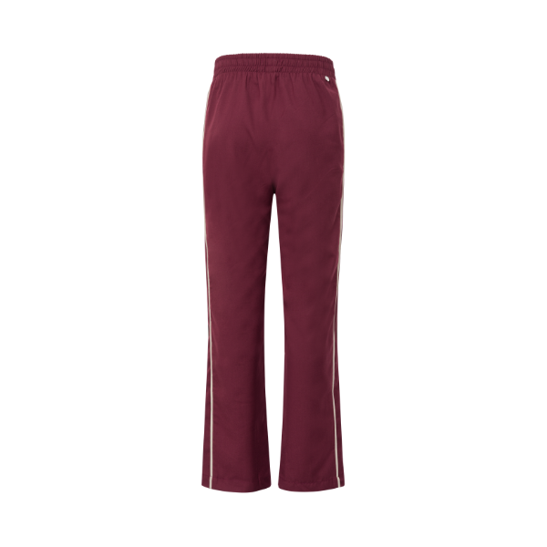 Conjunto Casaco Esportivo Listra Lateral Bordô + Calça Esportiva Listra Lateral Bordô