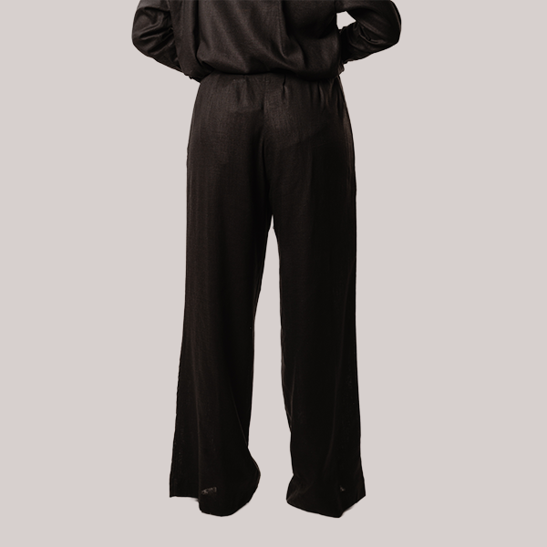 Calça de Linho Ampla Preto
