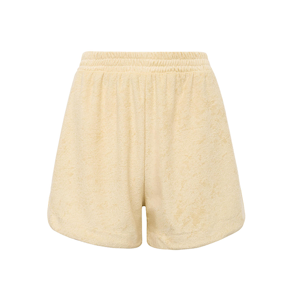 Short Boxer Atoalhado Amarelo Manteiga