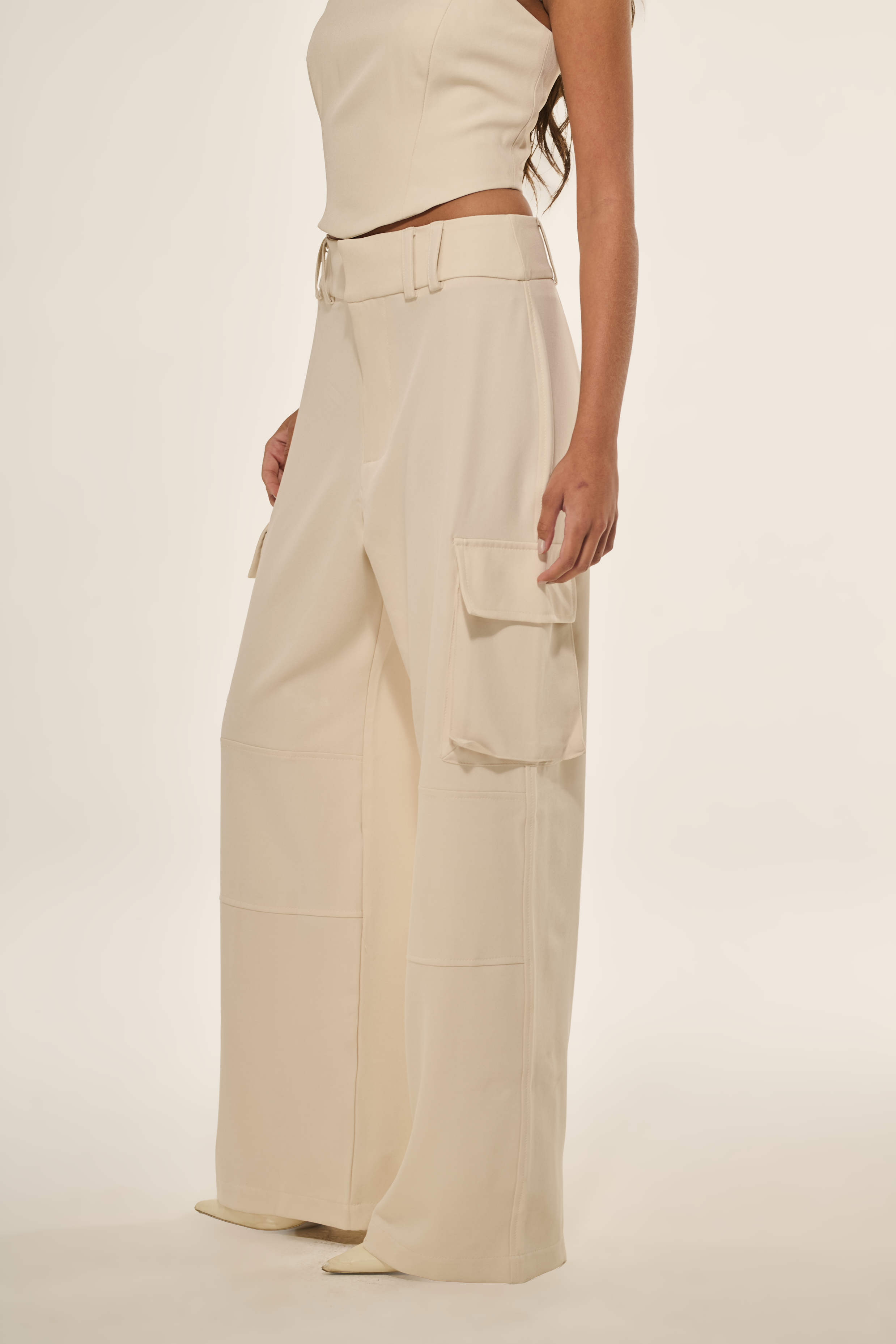 Calça Cargo Alfaiataria Off White