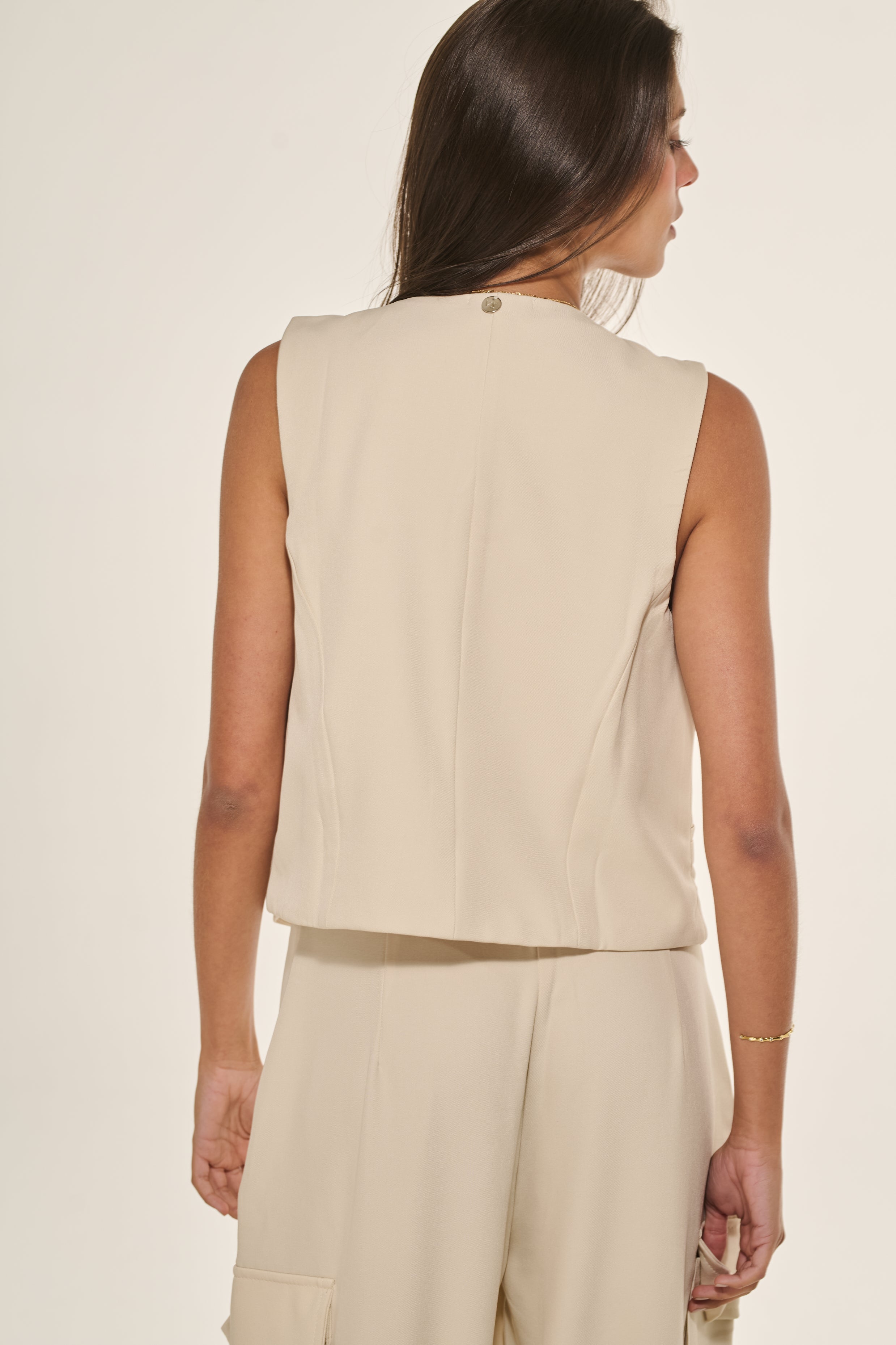 Colete Alfaiataria Off White