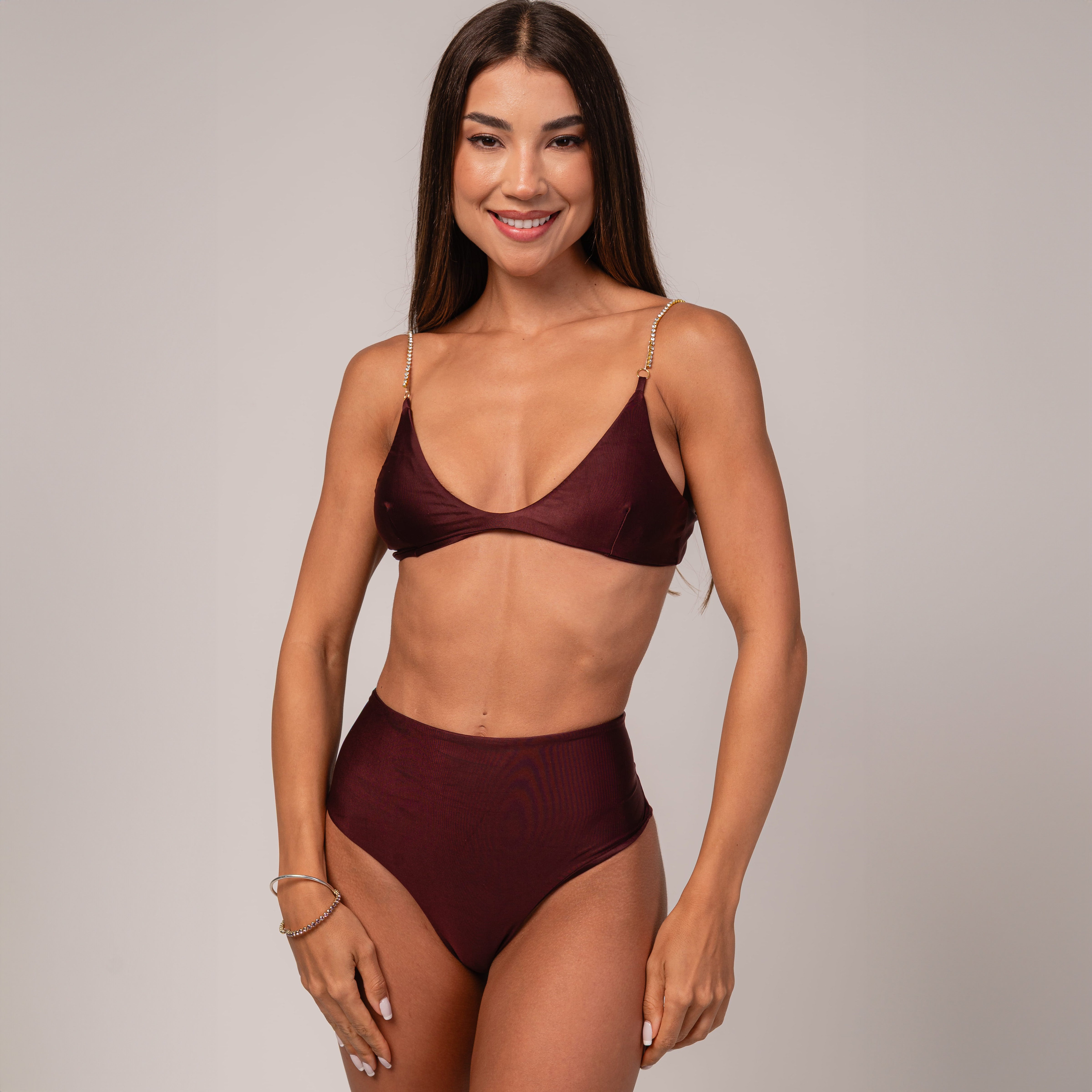 Top Com Alça de Strass Barolo