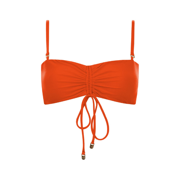 Top Com Colissê Frontal Tangerina