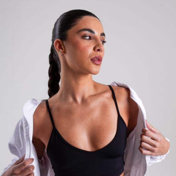 Top Alças Finas Preto