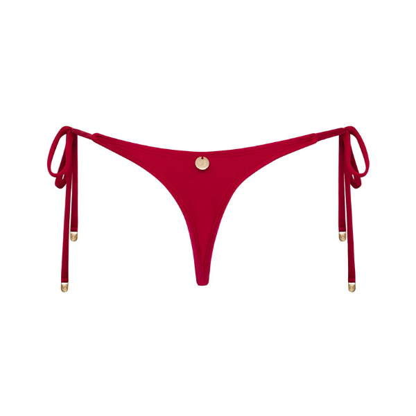 Calcinha de Amarrar Mini Vermelho Cereja