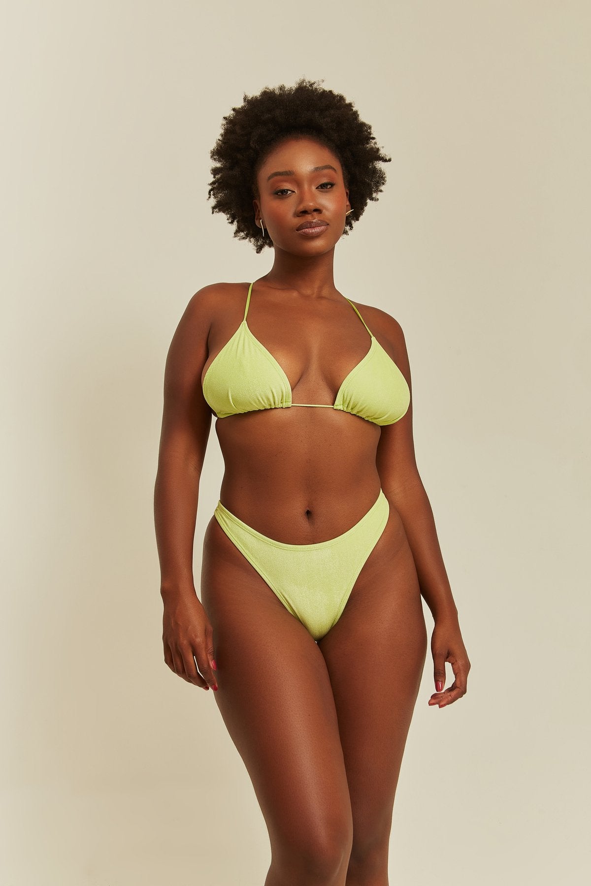 TOP CORTININHA VERDE PERA - MALIBU