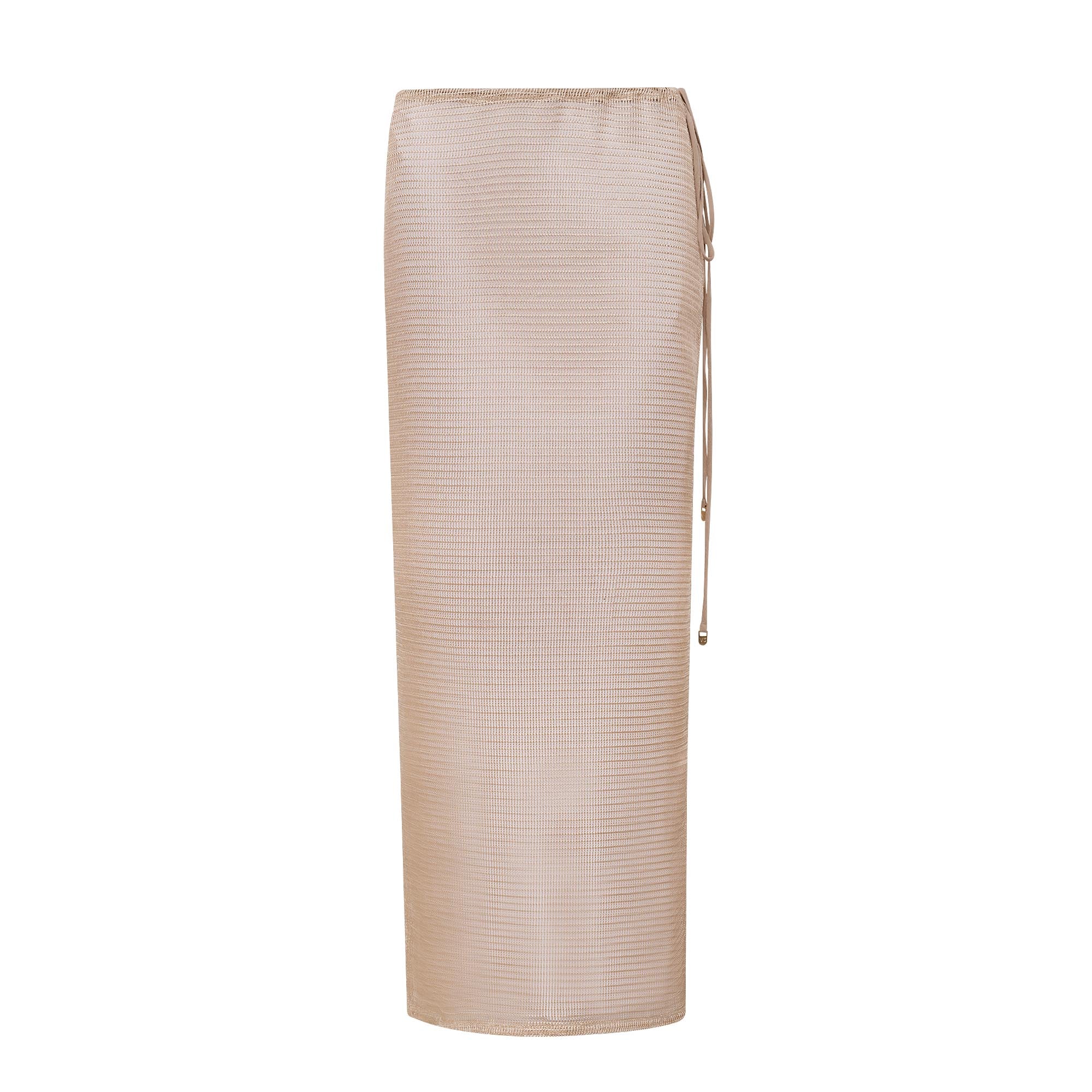 Vestido / Saia Em Tela Polana Pale Gold