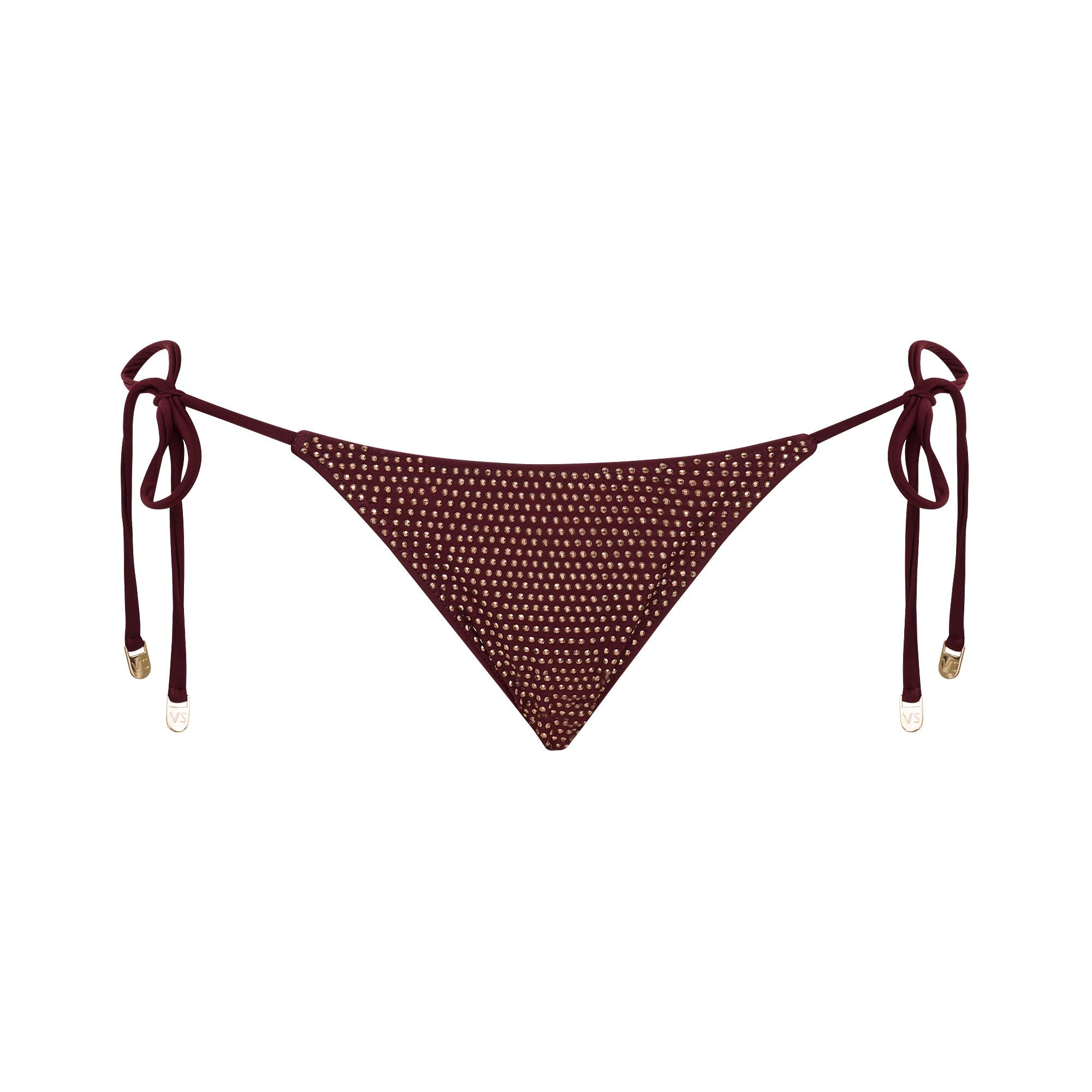 Calcinha de Amarrar Mini Hot Fix Brown Barolo