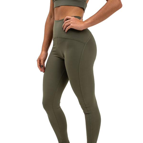 Calça Legging Com Recortes Verde Cancún