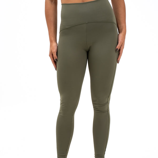 Calça Legging Com Recortes Verde Cancún