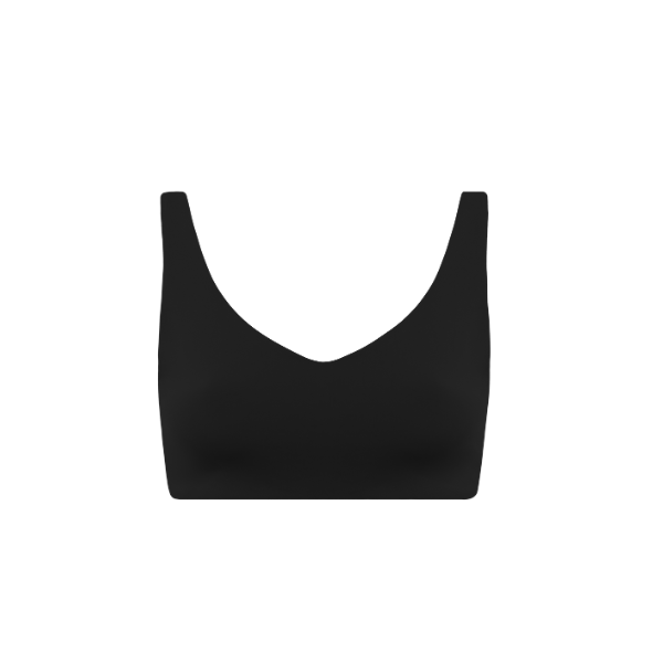 Top Alças Largas Decote Costas Preto