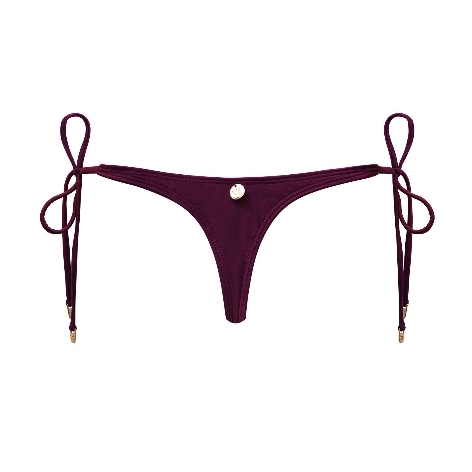 Calcinha de Amarrar Mini Hot Fix Brown Barolo