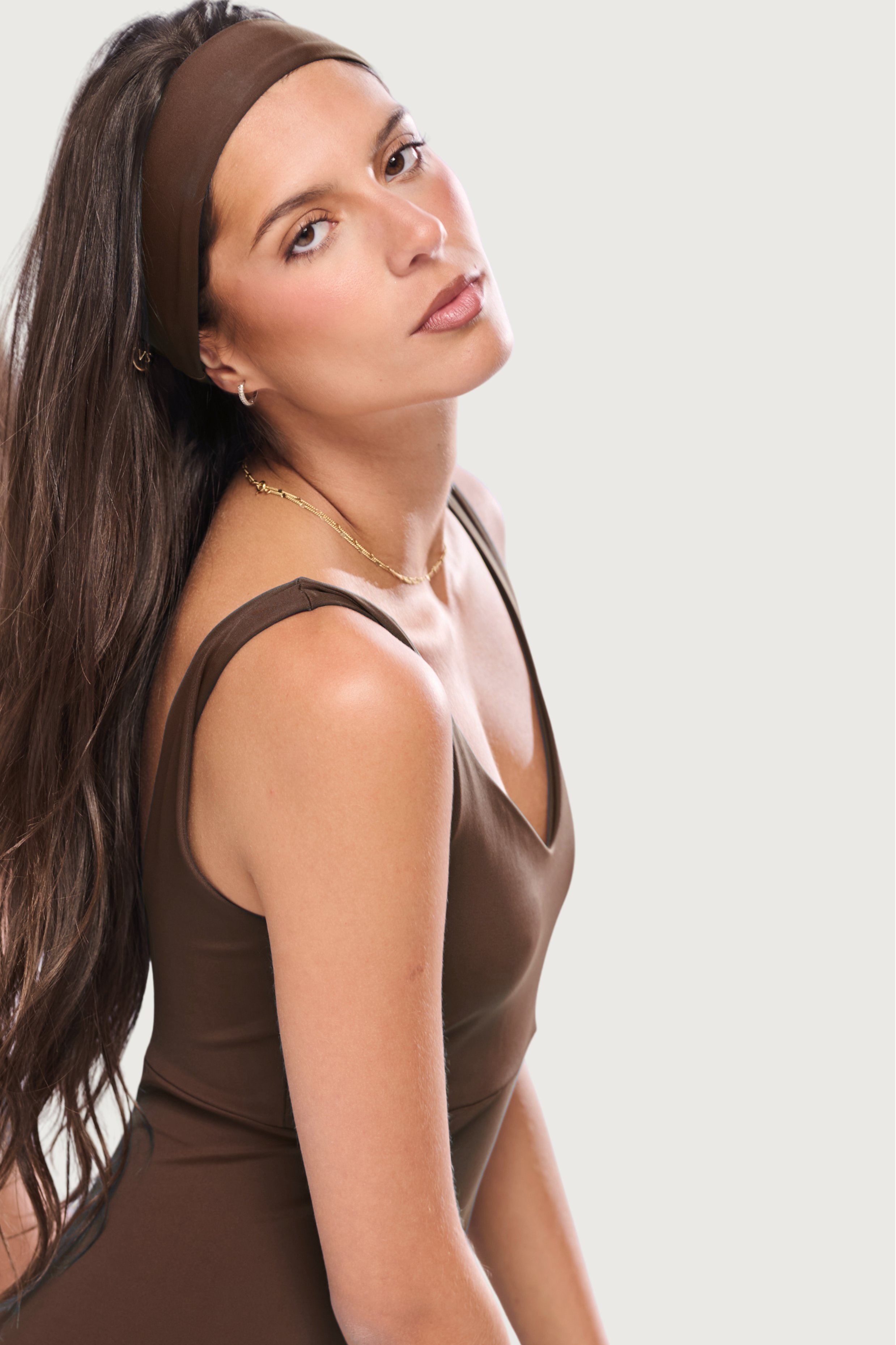 Faixa de Cabelo Marrom Coffee