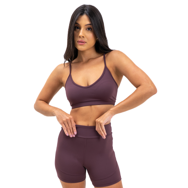 Bermuda Fitness Marrom Ébano